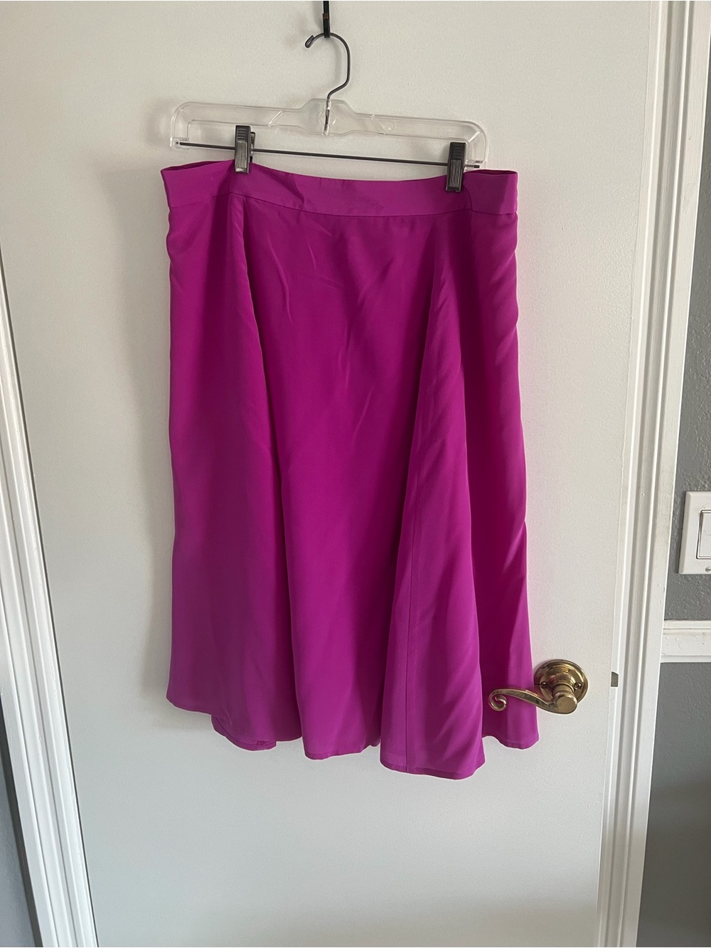 J. Crew Bright Fuchsia A-Line Skirt